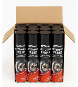Lot de 12 nettoyants freins 600 ml IMDICAR – Puissant dégraissant professionnel pour freins et pièces mécaniques