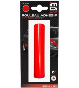 ROULEAU ADHESIF ROUGE 20CM X 3M
