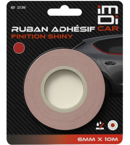 RUBAN ADHESIF ROUGE 6MM X 10M