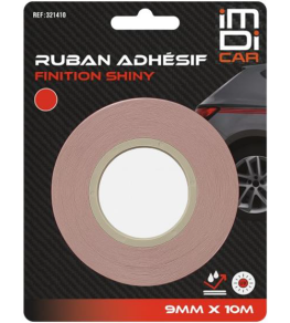 RUBAN ADHESIF ROUGE 9MM X 10M