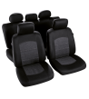 Housses siege voiture universelles Messina - Noir & Gris - Jeu avant