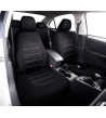 Housses siege voiture universelles Messina - Noir & Gris - Jeu avant