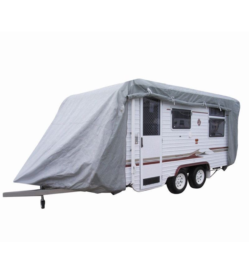 Housse De Protection Pour Caravane Bâche Camping-Car Respirant Imperméable  Gris