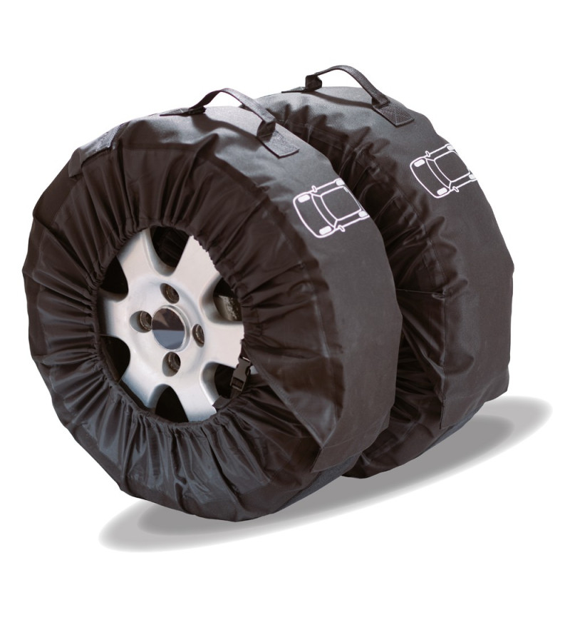  Dasing 4 pièces pneu couverture de roue de secours de voiture  couverture de pneu housse de rangement sac de transport sac polyester pneu  pour voiture protection de roue couvertures 4 saison